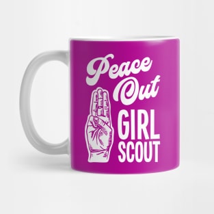 Peace Out Girl Scout Mug